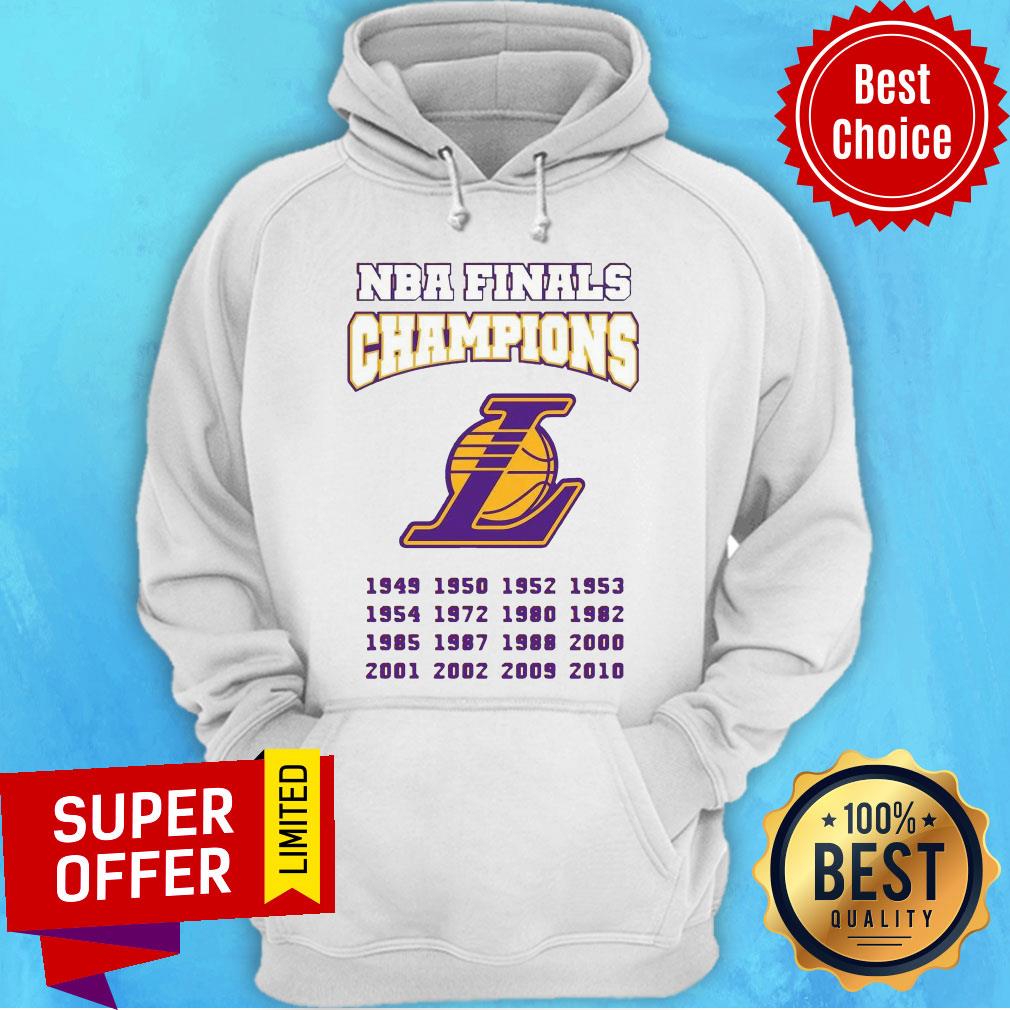 Awesome Los Angeles Lakers NBA Finals Champions 1949-2020 Shirt - Image 2