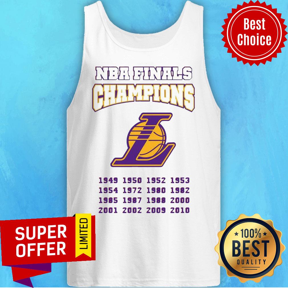 Awesome Los Angeles Lakers NBA Finals Champions 1949-2020 Shirt - Image 4