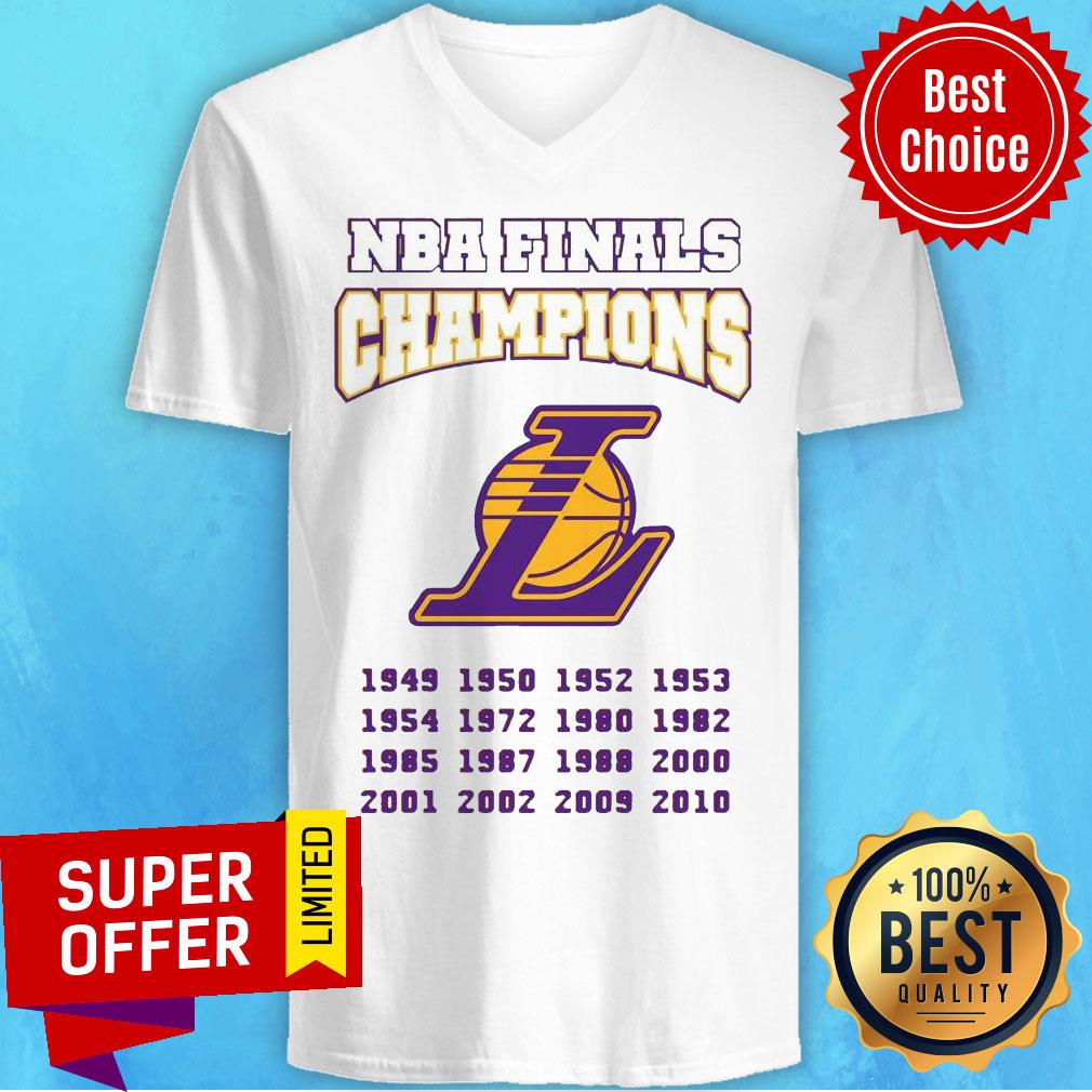 Awesome Los Angeles Lakers NBA Finals Champions 1949-2020 Shirt - Image 3