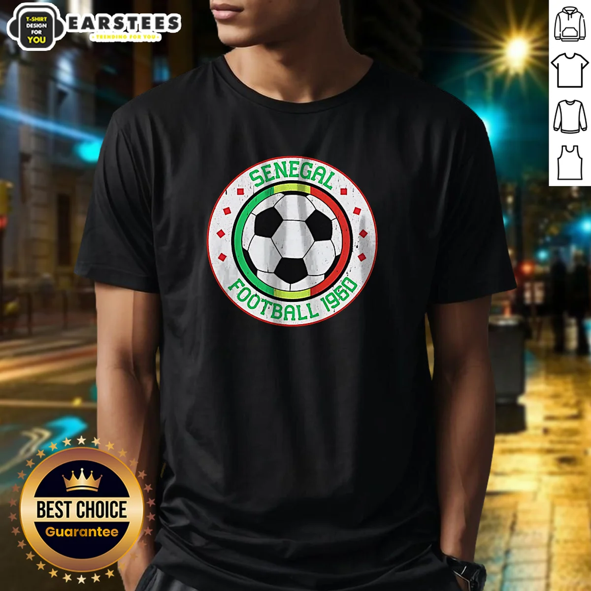 Nice Senegal Football 1960 Vintage Soccer Shirt