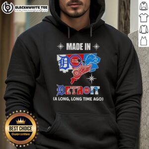 Alternative view of Good Made In Detroit A Long Long Time Ago State Mashup Logo Teams T-Shirt