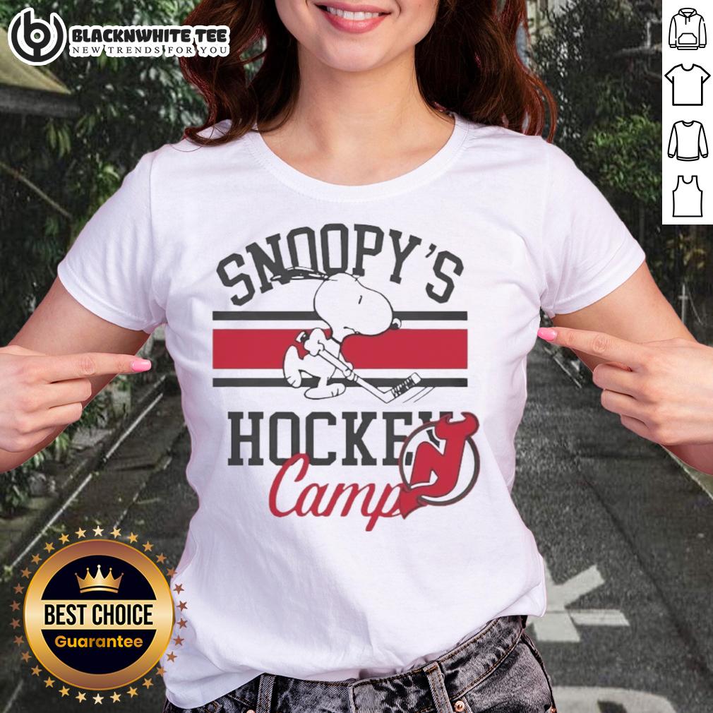 Premium New Jersey Devils Snoopy's Hockey Camps 2026 T-Shirt - Image 3