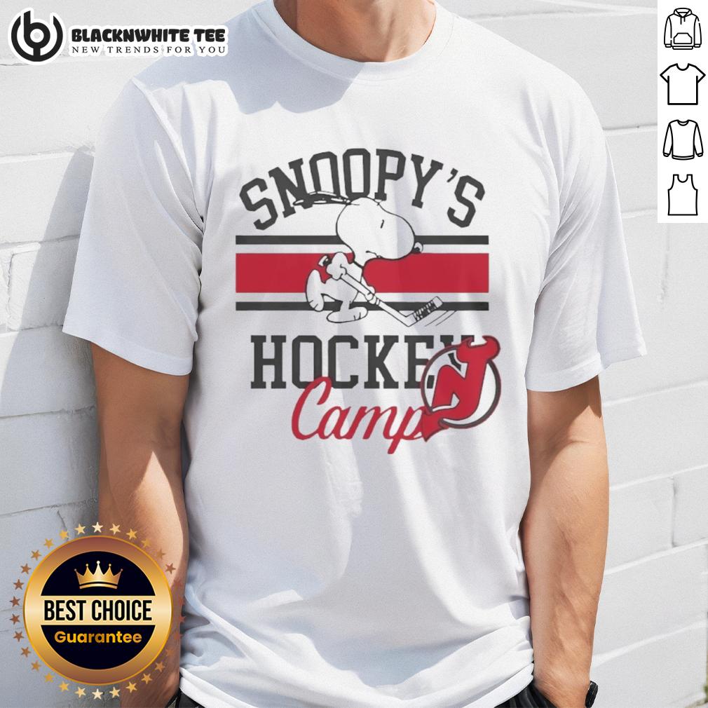 Premium New Jersey Devils Snoopy's Hockey Camps 2026 T-Shirt