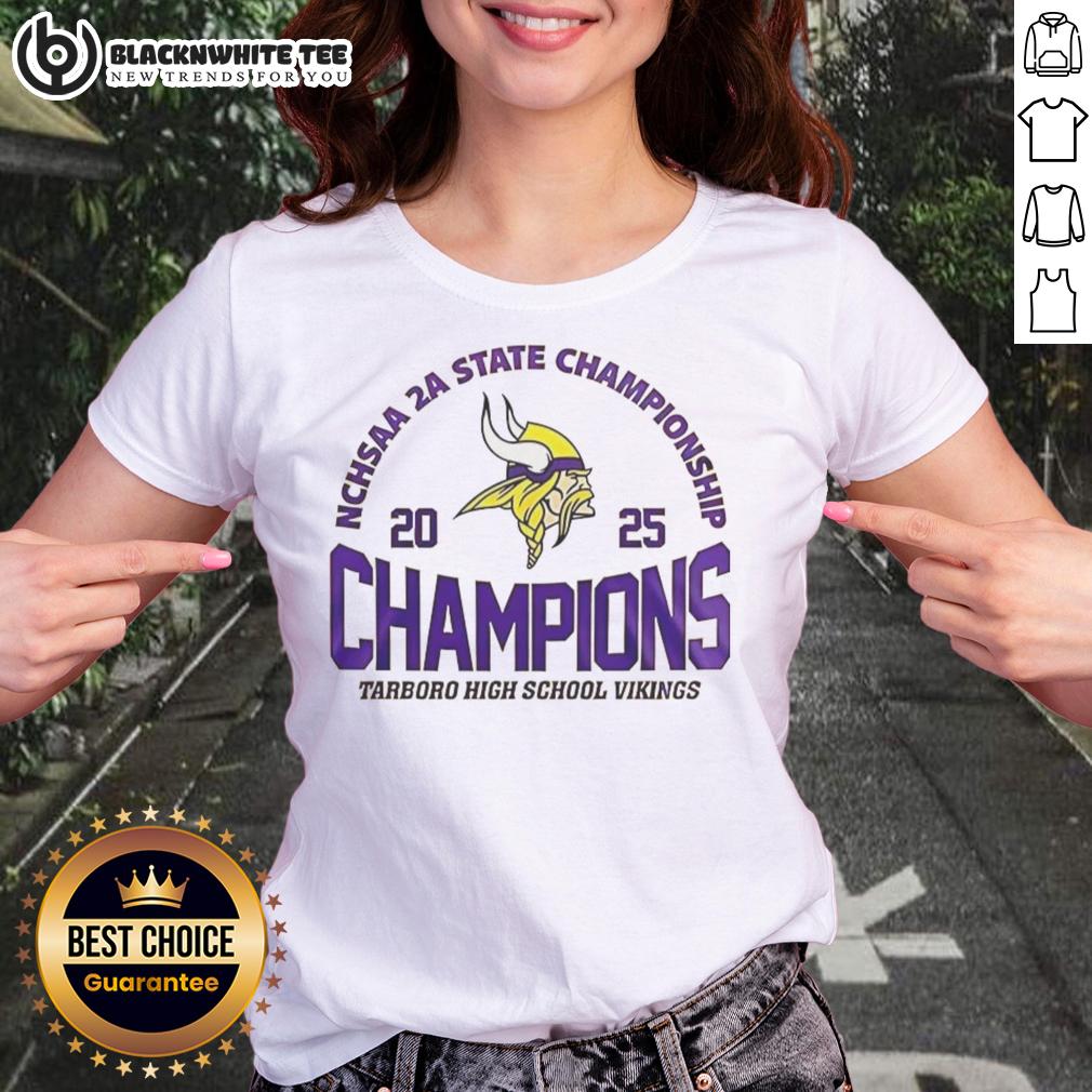 Premium Tarboro High School Vikings 2025 NCHSAA 2A State Championship T-Shirt - Image 3