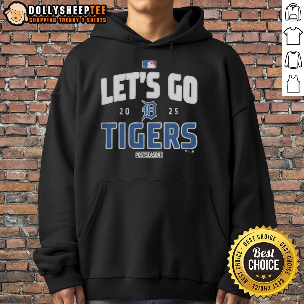 Good Detroit Tigers Baseball 2025 Postseason Let's Go Team T-Shirt - Image 2