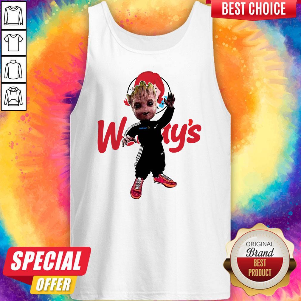 Official Baby Groot Wendy's Logo Halloween Shirt - Image 3