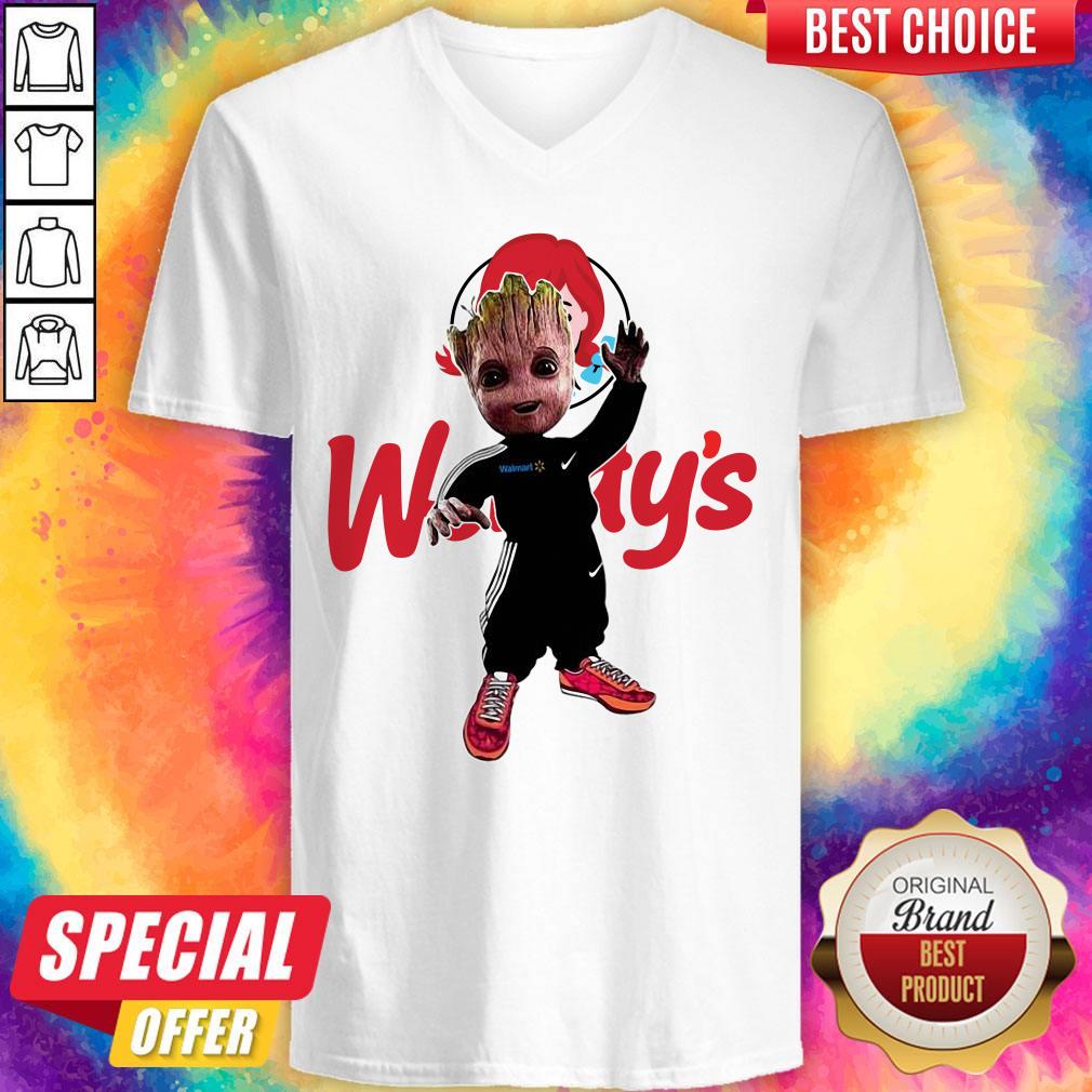Official Baby Groot Wendy's Logo Halloween Shirt - Image 2