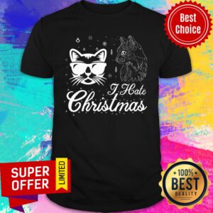 Cat Cool I Hat Christmas Shirt