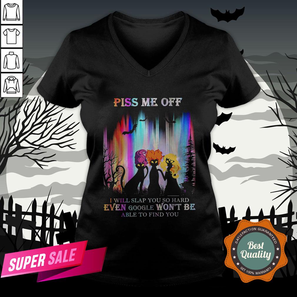 Cat Hocus Pocus Piss Me Off I Will Slap You So Hard Even Google Won’t Be Able To Find You Shirt - Image 2