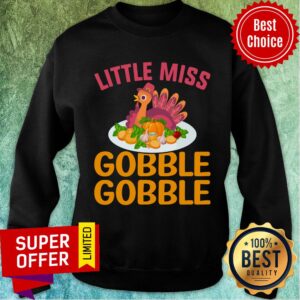Alternative view of Little Miss Gobble Gobble Tuckey Chicken Shirt