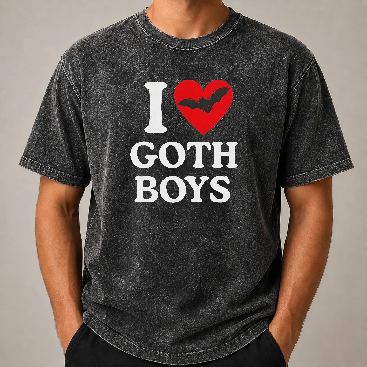 Original I Love Goth Boys Shirt - Image 8