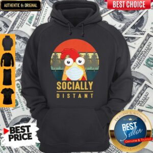 Alternative view of Cute Chicken Mask Socially Distant Covid-19 Shirt