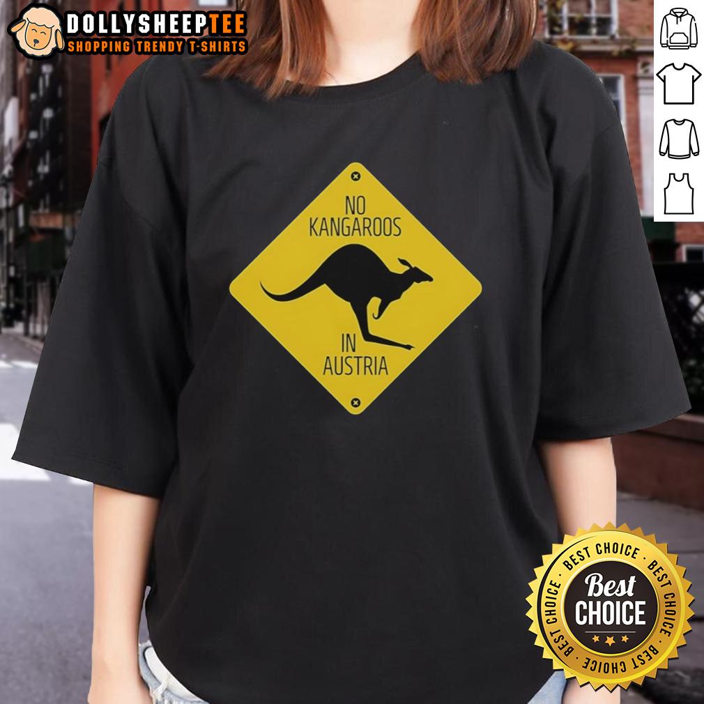 Nice No Kangaroos In Austria Logo T-Shirt - Image 3