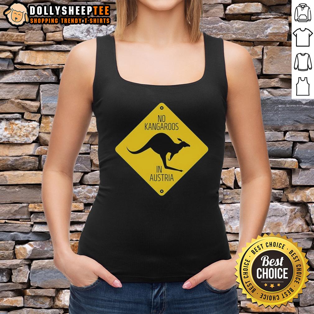 Nice No Kangaroos In Austria Logo T-Shirt - Image 4