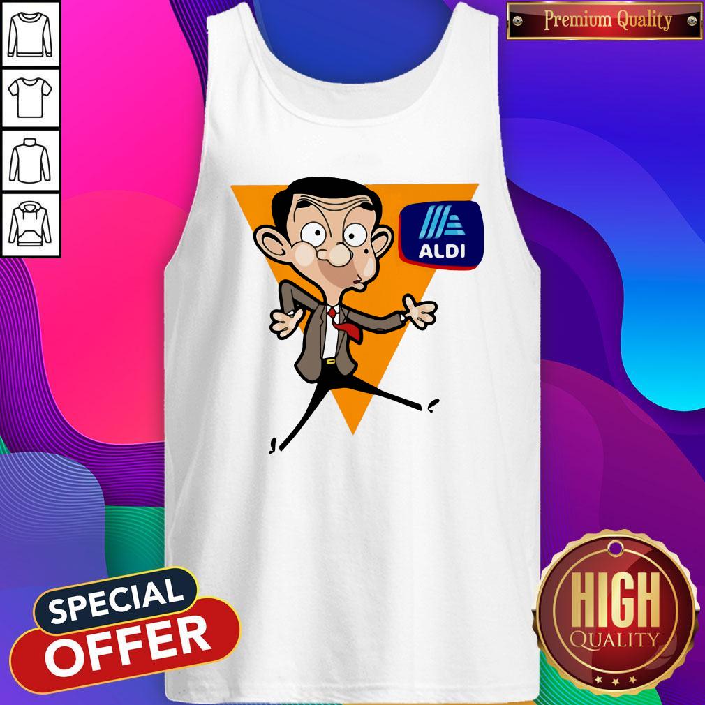 Premium Mr Bean Cartoon Aldi Logo Shirt - Image 3