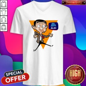 Alternative view of Premium Mr Bean Cartoon Aldi Logo Shirt