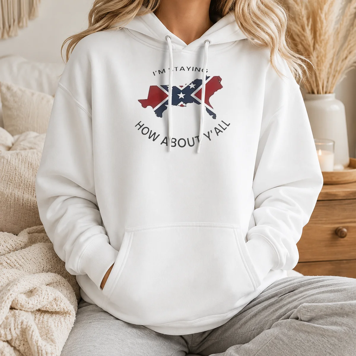 Pretty I'M Staying How About Y'All Confederate Flag Shirt - Image 6
