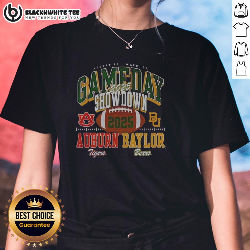 Premium Baylor Bears Vs Auburn Tigers 2025 Gameday Showdown Football T-Shirt - Image 3
