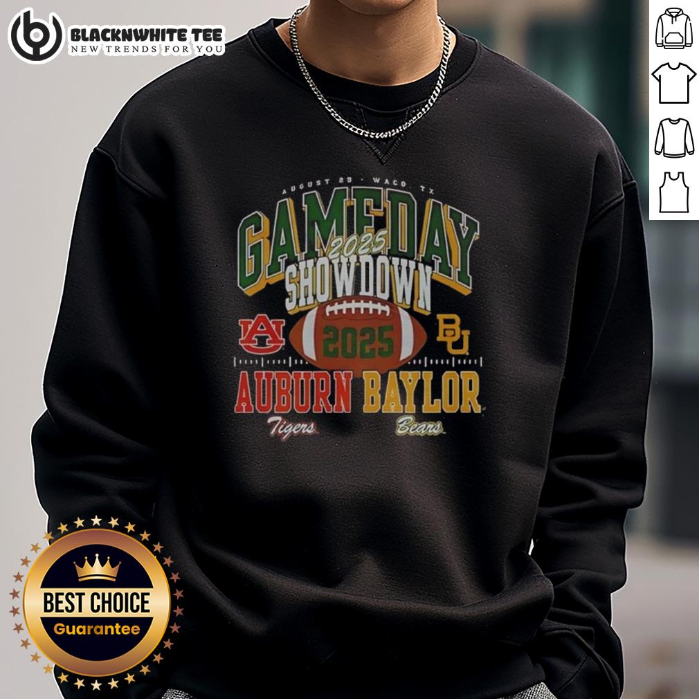 Premium Baylor Bears Vs Auburn Tigers 2025 Gameday Showdown Football T-Shirt - Image 5
