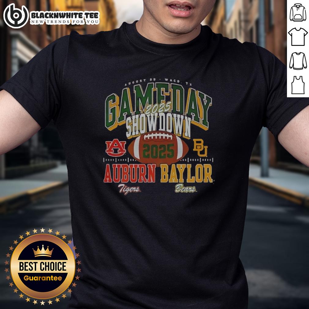 Premium Baylor Bears Vs Auburn Tigers 2025 Gameday Showdown Football T-Shirt