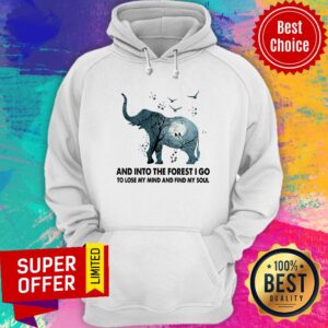 Alternative view of Elephant And Into The Forest I Go To Lose My Mind And Find My Soul Lightmoon Shirt