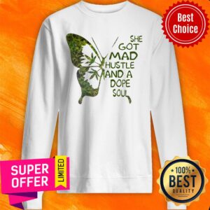 Alternative view of Funny Butterfly She Got Mad Hustle And A Dope Soul Shirt