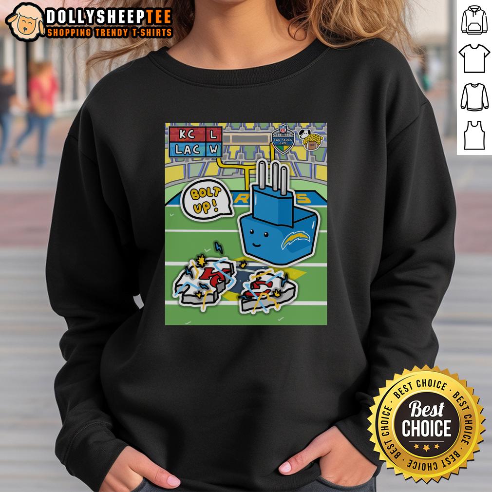 Hot The Los Angeles Chargers Powered Up In Brazil Defeat Kansas City Chiefs T-Shirt - Image 5