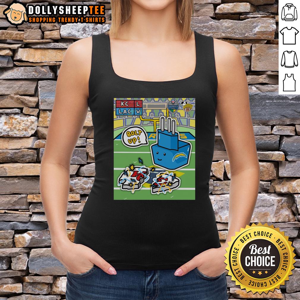 Hot The Los Angeles Chargers Powered Up In Brazil Defeat Kansas City Chiefs T-Shirt - Image 4