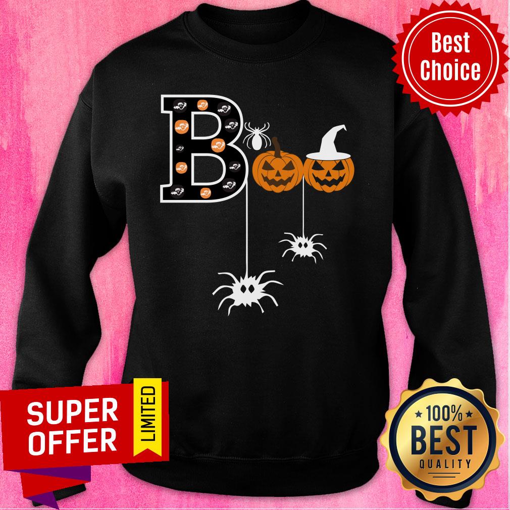 Spide Boo Hat Witch Pumpkin Shirt - Image 5