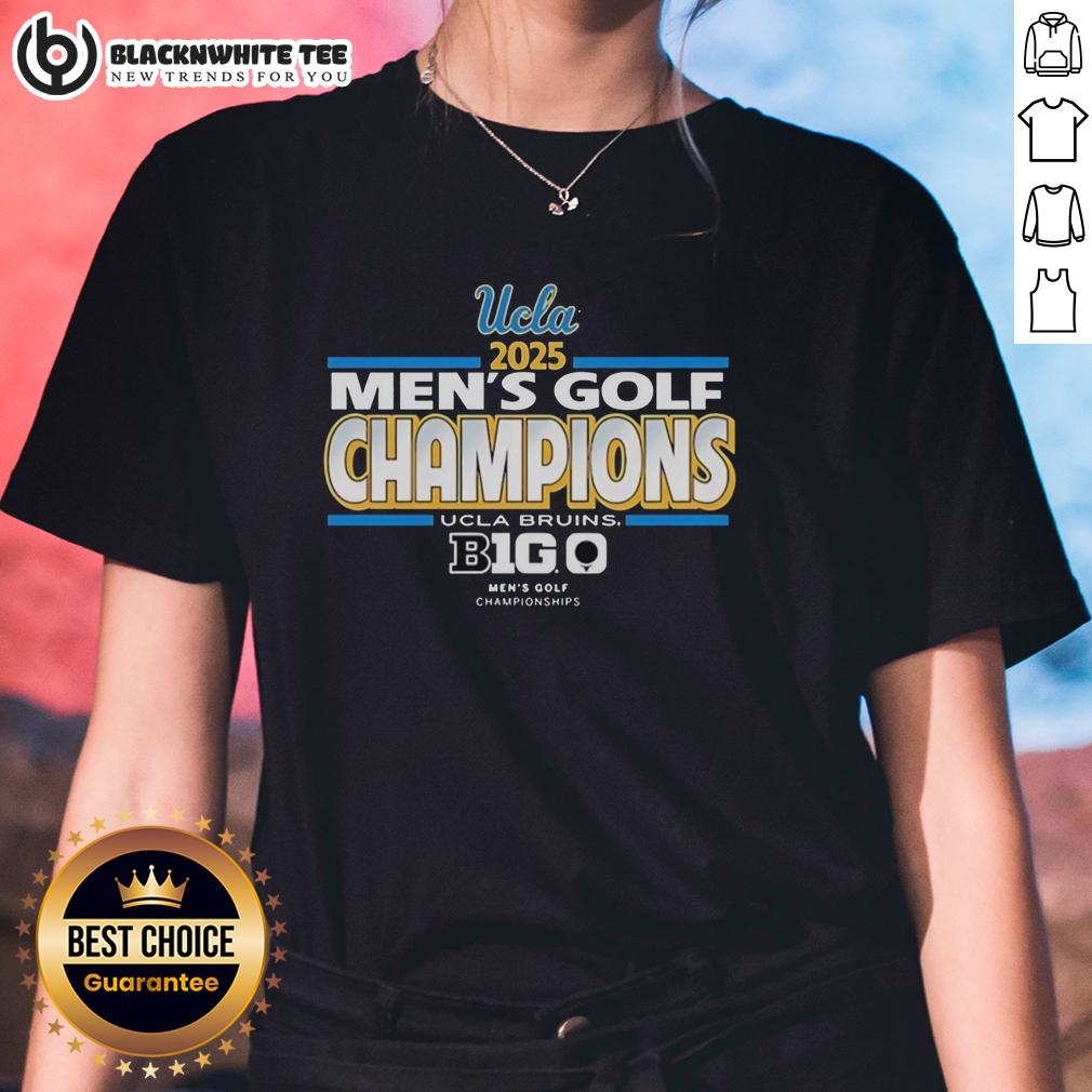 Awesome UCLA Bruins 2025 Big Ten Conference Men's Golf Championship T-Shirt - Image 3