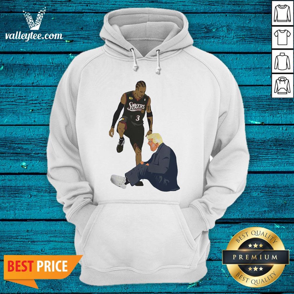 Happy Allen Iverson Steps Over Donald Trump Shirt - Image 3