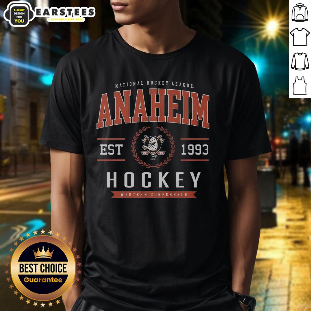 Nice Anaheim Ducks Hockey Legacy Crest T-Shirt