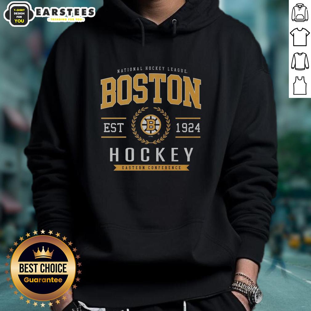 Nice Boston Bruins Hockey Legacy Crest T-Shirt - Image 2