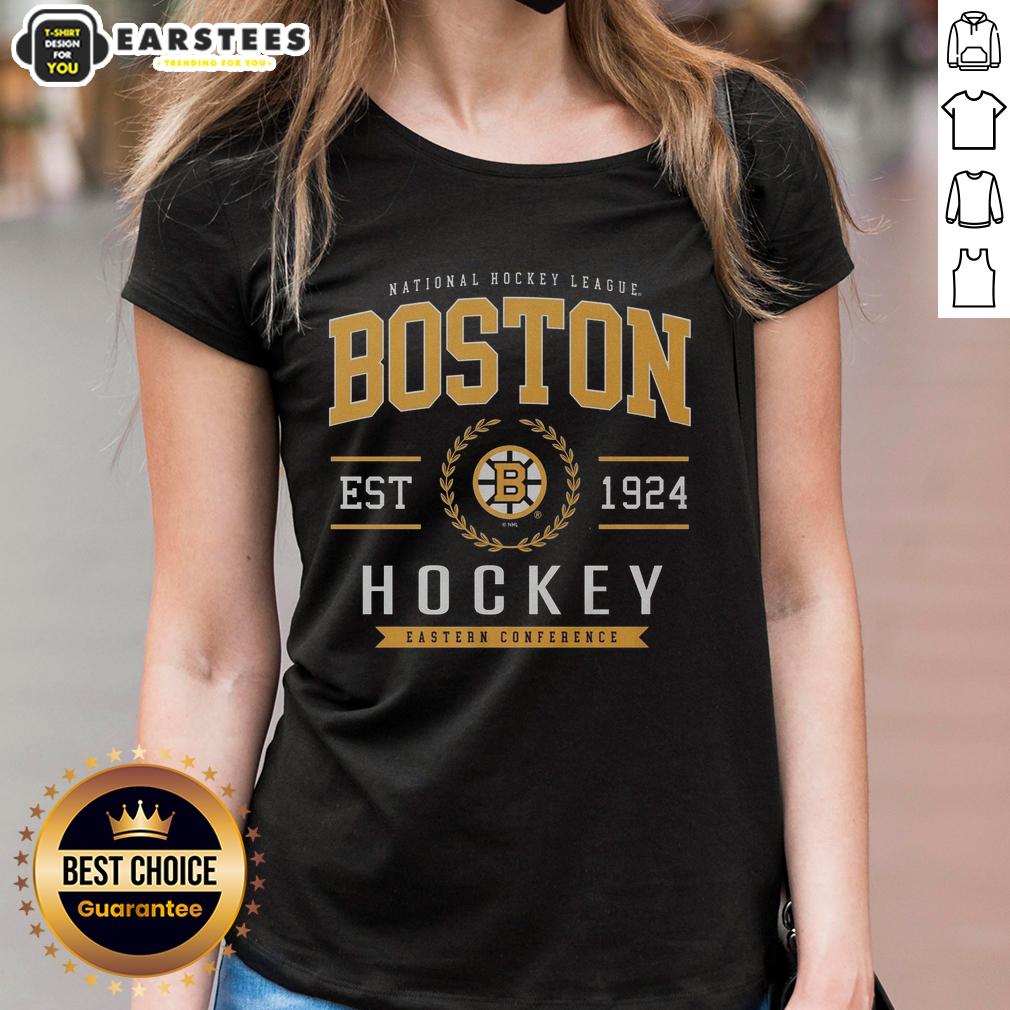 Nice Boston Bruins Hockey Legacy Crest T-Shirt - Image 3