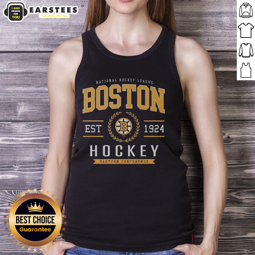 Nice Boston Bruins Hockey Legacy Crest T-Shirt - Image 4