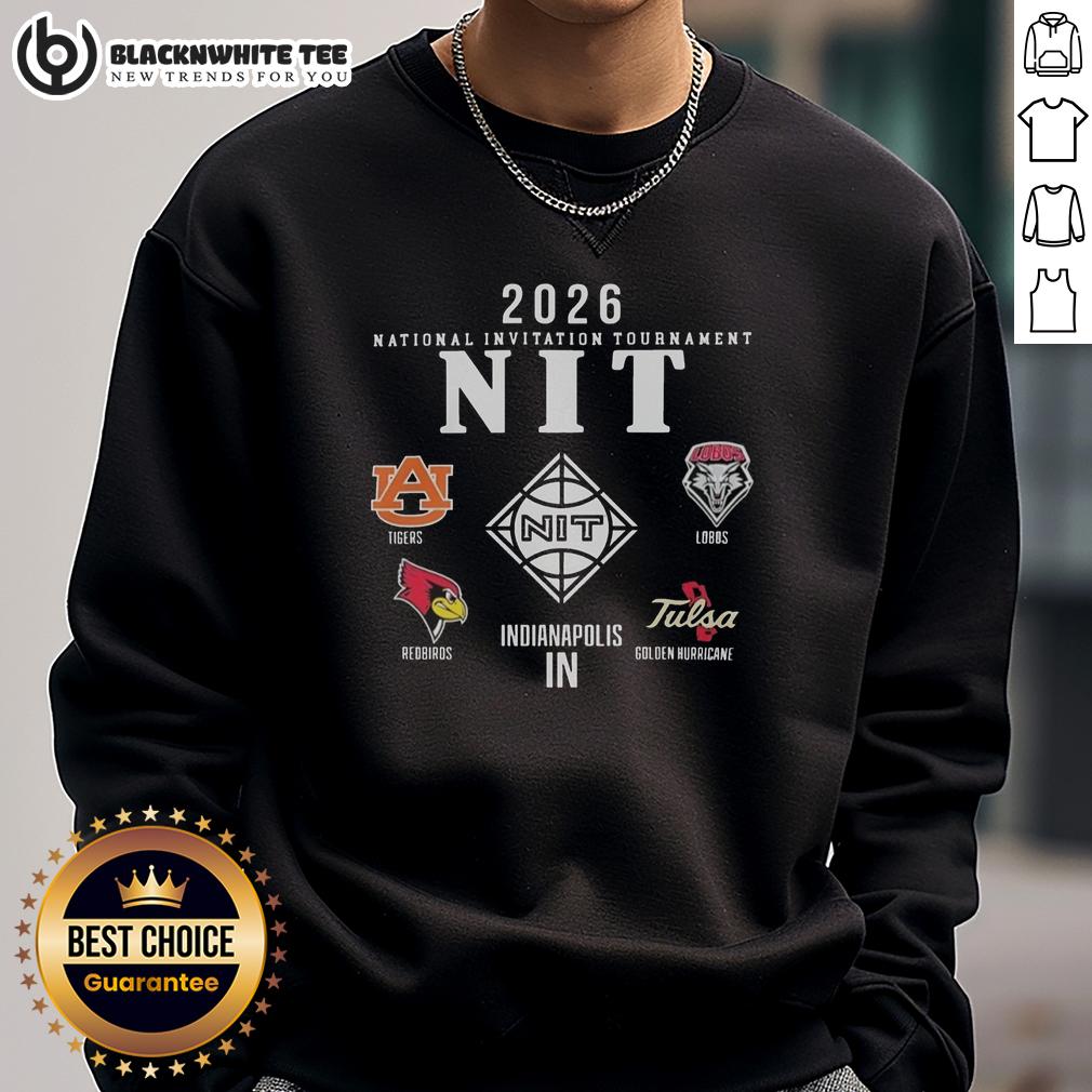 Nice NCAA Division I Men's Basketball Postseason NIT Champion 2026 Logo T-Shirt - Image 5