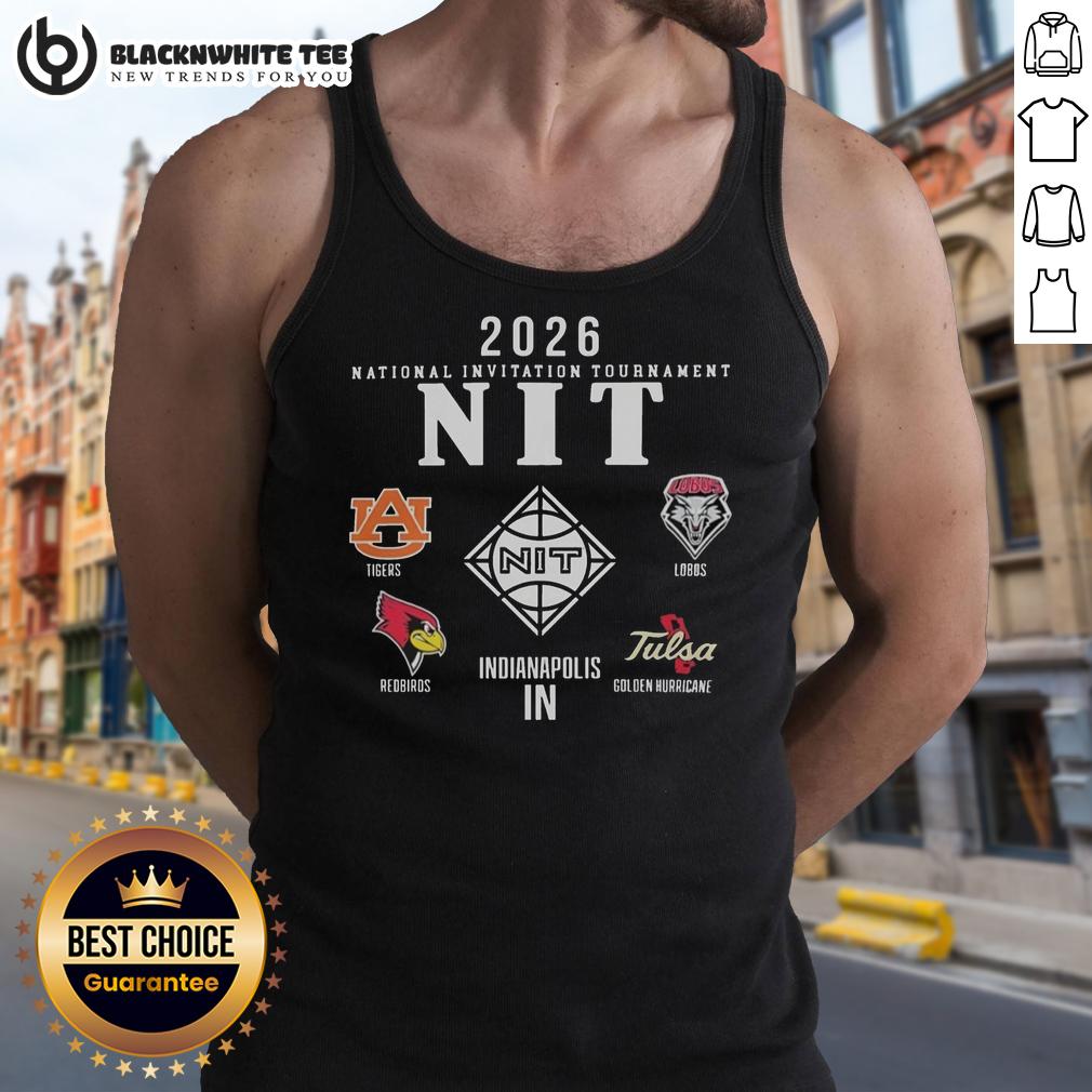 Nice NCAA Division I Men's Basketball Postseason NIT Champion 2026 Logo T-Shirt - Image 4