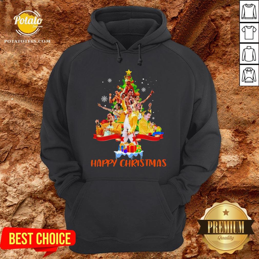 Freddie Mercury Happy Christmas Tree Shirt - Image 5