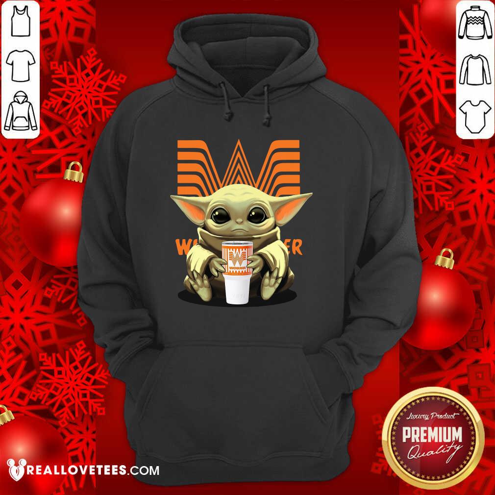 Perfect Baby Yoda Hugs Whataburger Shirt - Image 4