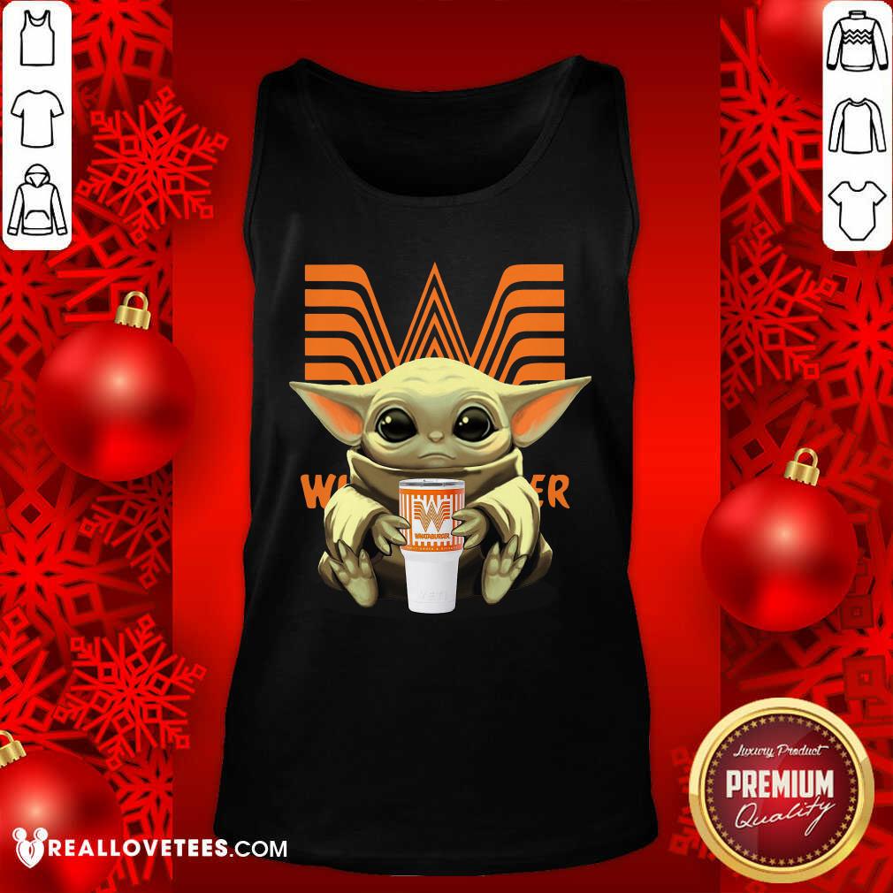 Perfect Baby Yoda Hugs Whataburger Shirt - Image 2