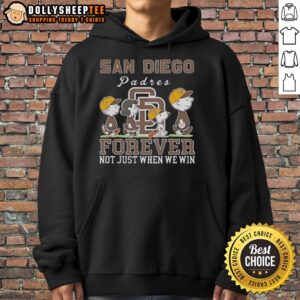 Alternative view of Premium Snoopy And Charlie Brown San Diego Padres Baseball Forever Not Just When We Win T-Shirt