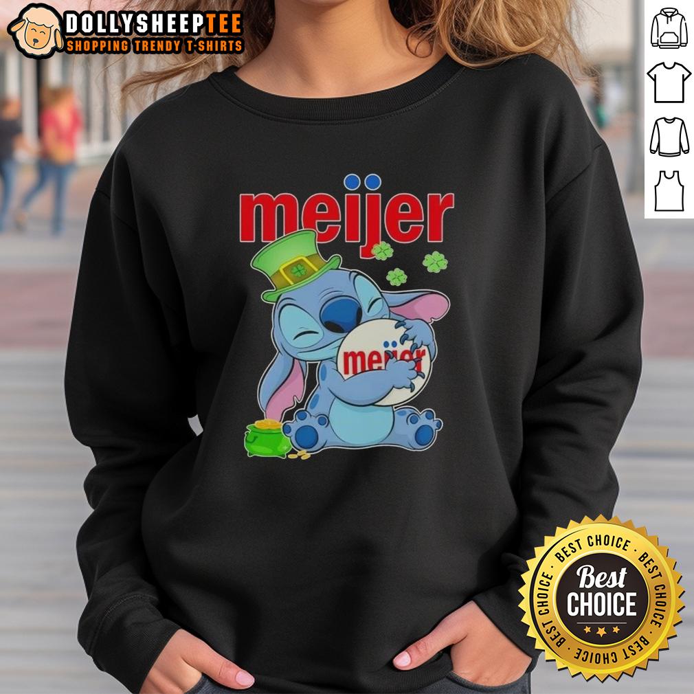Top Stitch With St Patricks Hug Meijer Logo T-Shirt - Image 5