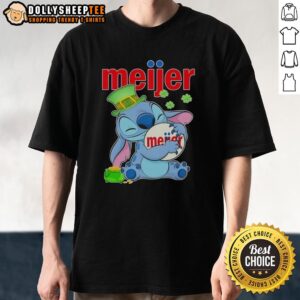 Top Stitch With St Patricks Hug Meijer Logo T-Shirt