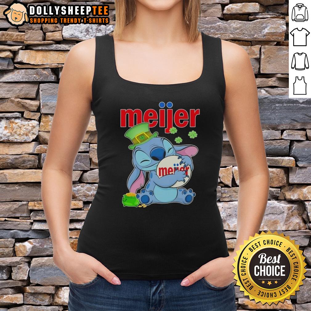 Top Stitch With St Patricks Hug Meijer Logo T-Shirt - Image 4