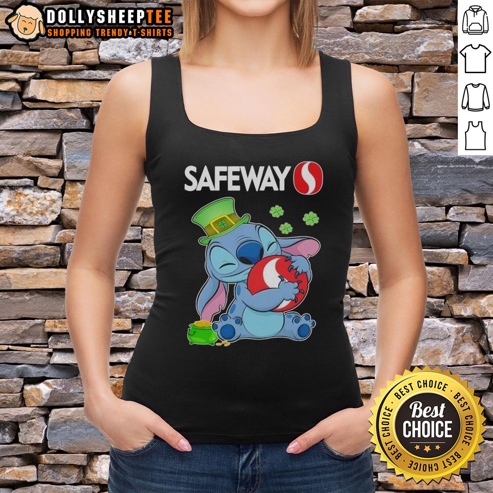 Top Stitch With St Patricks Hug Safeway Logo T-Shirt - Image 4