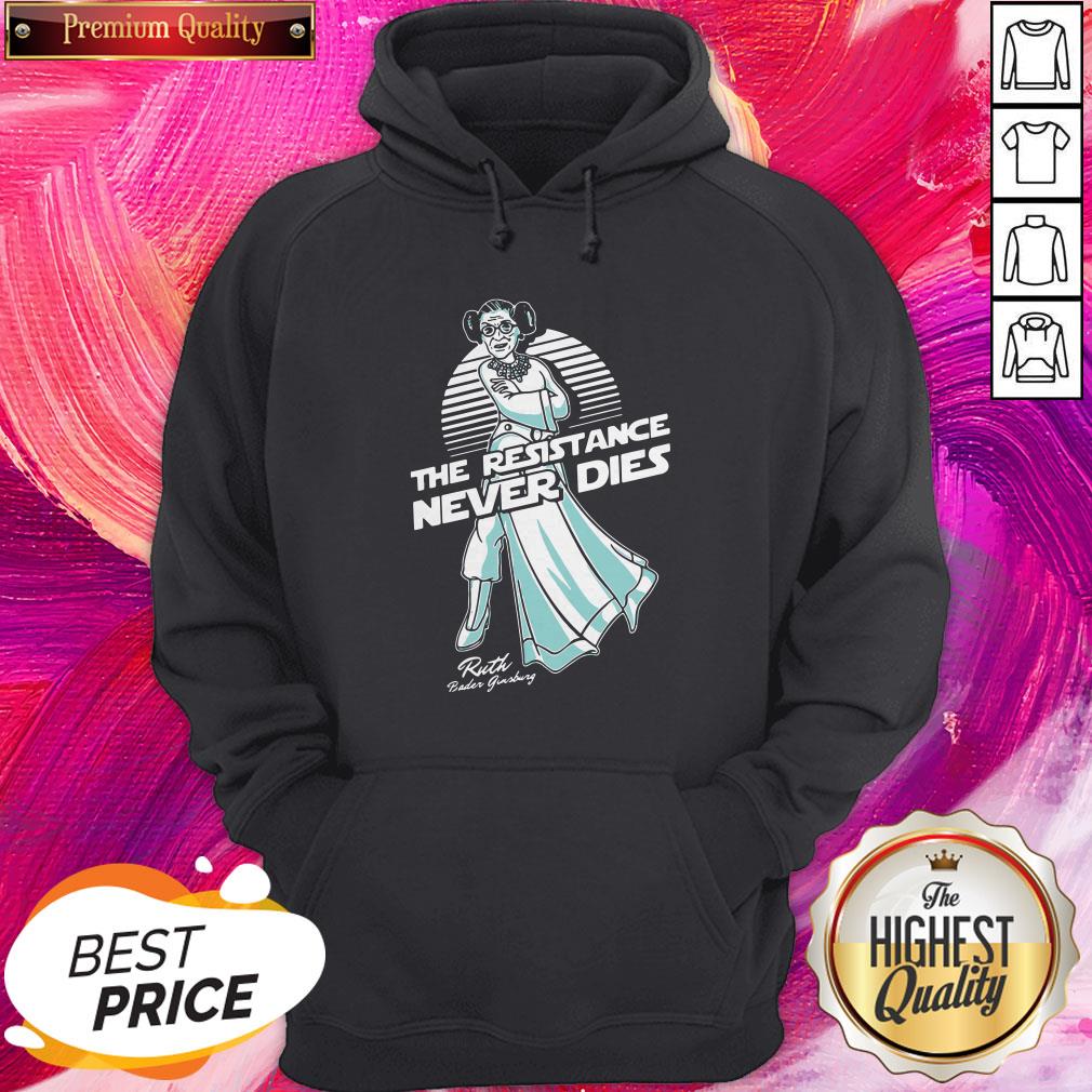 Funny Ruth Bader Ginsburg The Resistance Never Dies Signature Shirt - Image 5