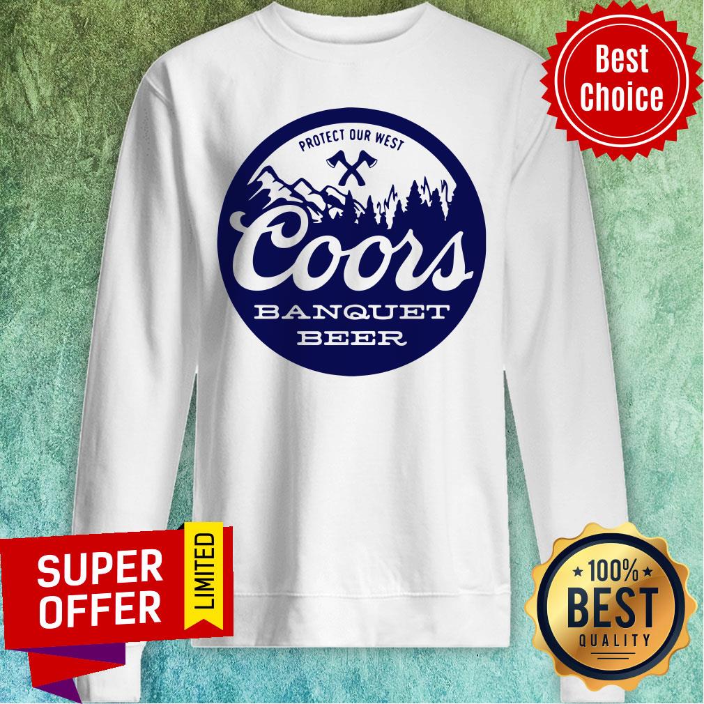 Nice Protect Our West Coors Banquet Beer Shirt - Image 2