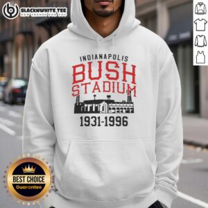 Alternative view of Top The Bush Stadium Years 1931 1996 Indianapolis T-Shirt