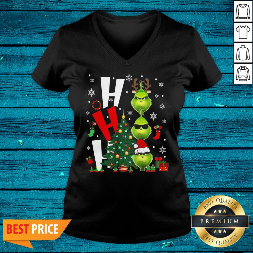 Wicked Santa Grinch Ho Ho Ho Christmas Shirt - Image 3