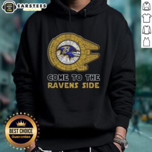Alternative view of Premium Star Wars Come To The Baltimore Ravens Side T-Shirt